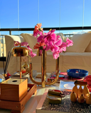 Vaso 4 Pontas de Metal - Dourado