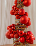 Árvore de Natal Provincial Vermelha - 95cm