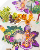 Conjunto 4 Peças Jogo Americano Bloom - Orquídea Roxa