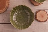 Centro de Mesa de Cerâmica Banana Leaf Verde 25cm x 8,5cm