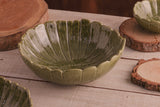 Centro de Mesa de Cerâmica Banana Leaf Verde 25cm x 8,5cm