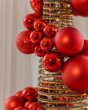 Árvore de Natal Provincial Vermelha - 95cm