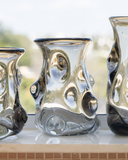 Vaso Decorativo de Vidro Fumê - 24x16 cm
