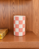 Vaso Urban Chess Pequeno em Cerâmica - Rosa