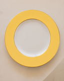 Prato Raso - Colors com Borda Ouro - 27x27 cm
