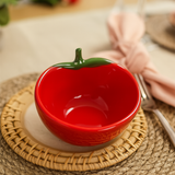 Bowl de Cerâmica Tomate Artesanal – Acabamento Brilhante