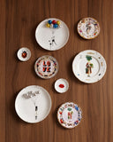 Prato Decorativo com Detalhes Dourados - Aspargos - 25cm