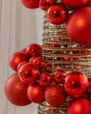 Árvore de Natal Provincial Vermelha - 95cm