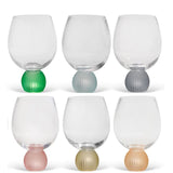 Conjunto de Copos em Vidro Color Mix c/ 6Pçs - 450ml