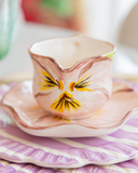 Conjunto 4 Xícaras Amor Perfeito Le Jardin em Cerâmica