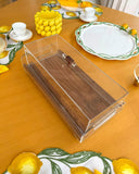 Bandeja Gourmet com Tampa em Acrílico - 39cm