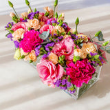 Vaso Floral Acrílico – 12 Furos - 30x10x6cm