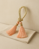 Porta Guardanapo Tassel Bege com Salmão