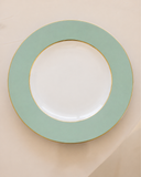 Prato Raso - Colors com Borda Ouro - 27x27 cm