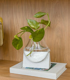 Vaso Rocca - Vidro Soprado e Base em Mármore