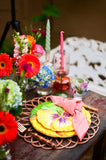Conjunto 4 Pratos Sobremesa Amor Perfeito - Le Jardin