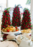 Arvore Natal Decorada Pinhas e Cerejas - 60cm