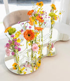 Dupla de Vaso Cinco Pontas M em Vidro - 22 x 18 cm