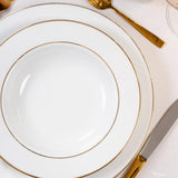 Prato Raso Majesty Gold em Porcelana - 27 cm