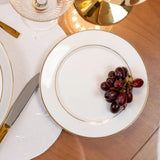 Prato Fundo Majesty Gold em Porcelana - 22 cm