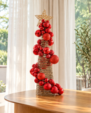 Árvore de Natal Provincial Vermelha - 95cm