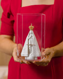 Caixa Acrílico Nossa Senhora Aparecida  12x12x21 cm