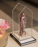 Cúpula Acrílico Nossa Senhora de Lourdes Prata – 22x10 cm