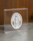 Caixa Acrílico Medalha Milagrosa Nossa Senhora das Graças - 15x15cm
