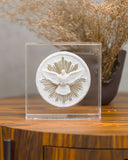 Caixa Acrílico Medalha Divino Espírito Santo I - 15x15cm