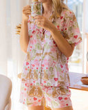 Pijama Conjunto de Short Estampa Wild in Love Collab Sophie Sleepwear