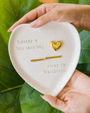 Peça Personalizada em Cerâmica - "Buscar o Teu Sorriso, Viver no Teu Abraço" II