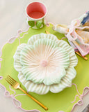 Prato Primavera Celeste em Cerâmica - G