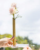 Vaso em Acrílico Solitário Oro G - 22cm