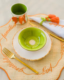 Conjunto 4 Peças Jogo Americano Palha Palavras