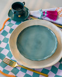 Conjunto 4 Peças Jogo Americano Xadrez Double Face Bold I - Sem Guardanapo