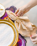 Anel de Guardanapo Laço Maison - Dourado - Kit 4un