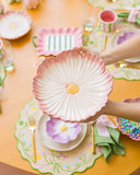 Petisqueira Flor de Aurora em Cerâmica - 20cm