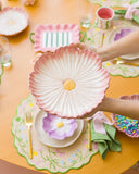 Boleira Flor de Aurora em Cerâmica - 27cm