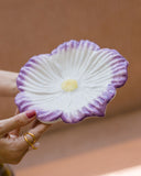 Prato Primavera Violeta em Cerâmica - P