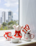 Caneca Laço Amour em Cerâmica - 300ml