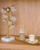 Escultura Decorativa Cristal Transparente - 36x18cm