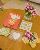 Caixa Acrílico Coração Fios de Cobre G - Branco