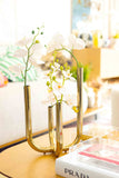 Vaso 4 Pontas de Metal - Dourado
