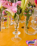 Vaso Castiçal Lúmen Médio em Vidro - 9x18cm