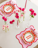 Prato Raso Bisous Sucrés Xadrez - Verde