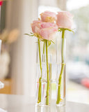 Vaso 3 Pontas Flow em Vidro - 20x11cm