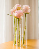 Vaso 3 Pontas Flow em Vidro - 20x11cm