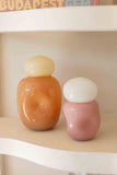 Vaso Latch de Vidro – Laranja com Tampa Bege