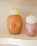 Vaso Latch de Vidro – Laranja com Tampa Bege