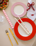 Vela Coração Vermelho Pintada à Mão – 26cm